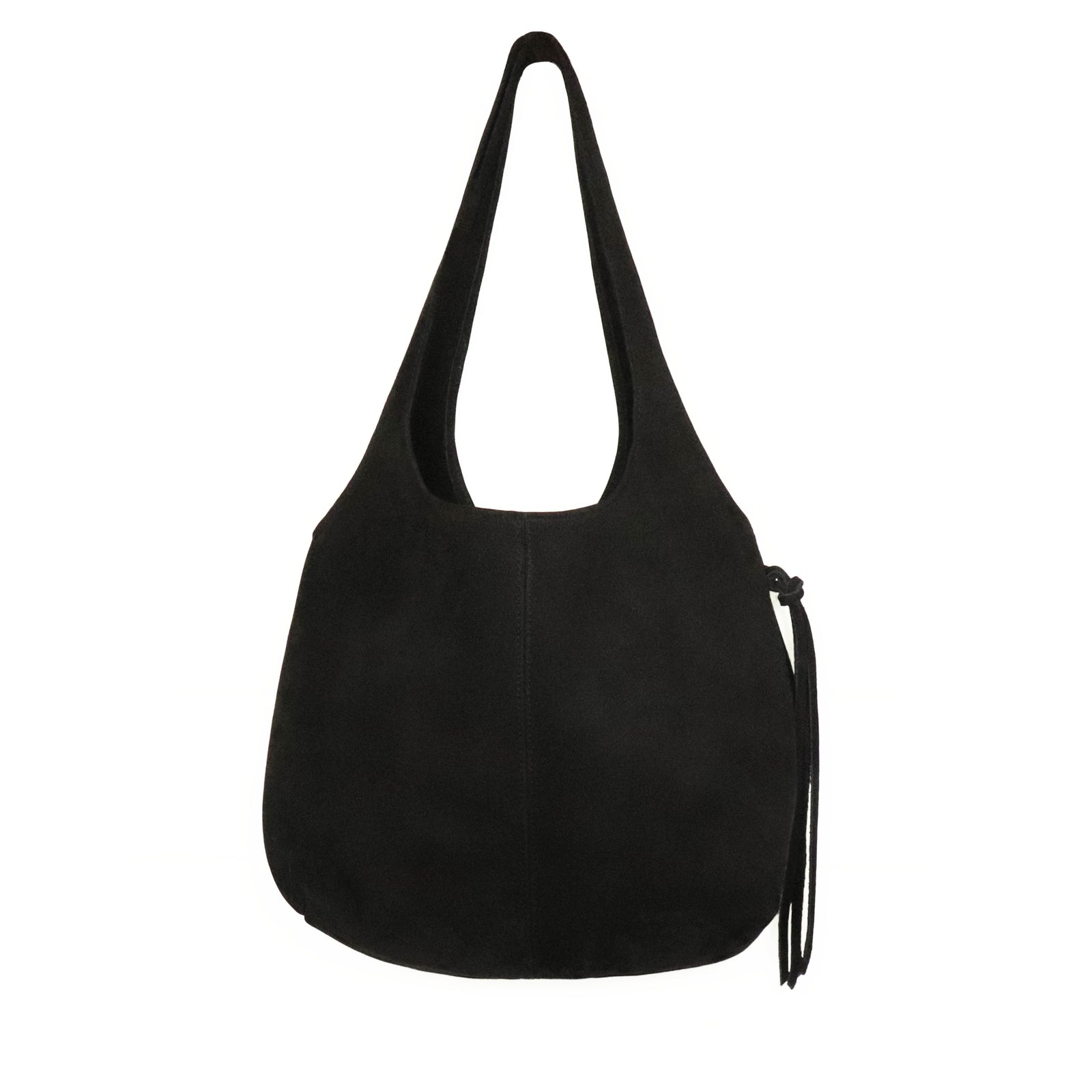 Monterey Hobo - Large hobo style shoulder bag crafted in Onyx leather. Made in U.S.A. by Jana Kay.