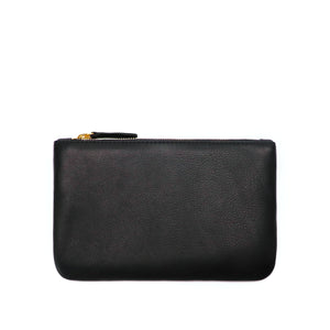 Sonoma  - Leather zipper clutch in black leather.  Made in USA by jana kay 